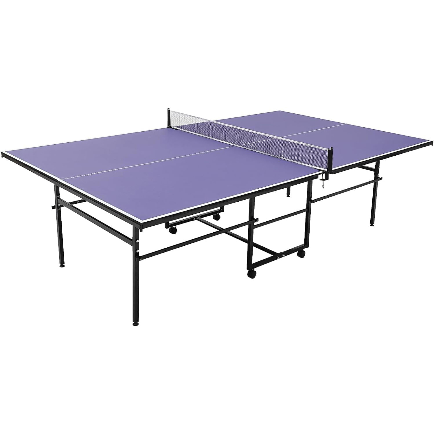 Table Tennis Olympics - 8 ft Portable Ping Pong Table，Professional