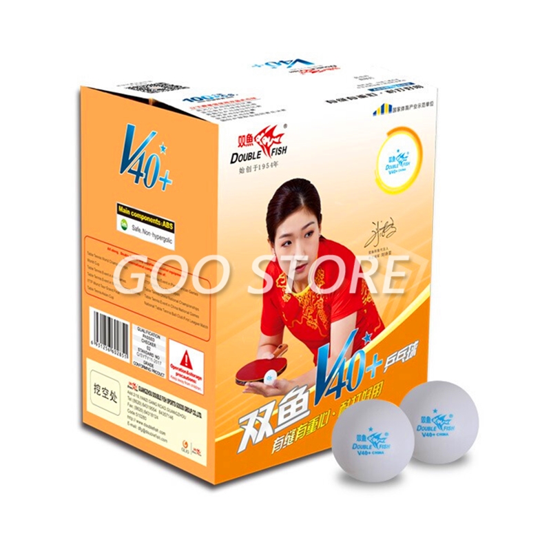 100 balls Double Fish V40+ 1-S - Table Tennis Olympics review and price
