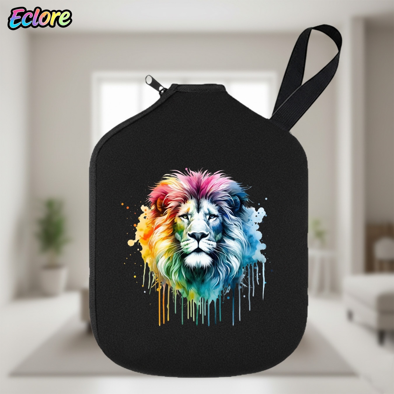 Colorful Watercolor Lion Head  - Table Tennis Games review and price