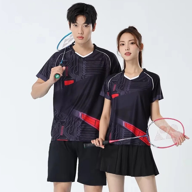 Men Badminton T-shirts Quick D - Table Tennis Jersey review and price